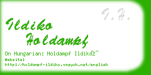 ildiko holdampf business card